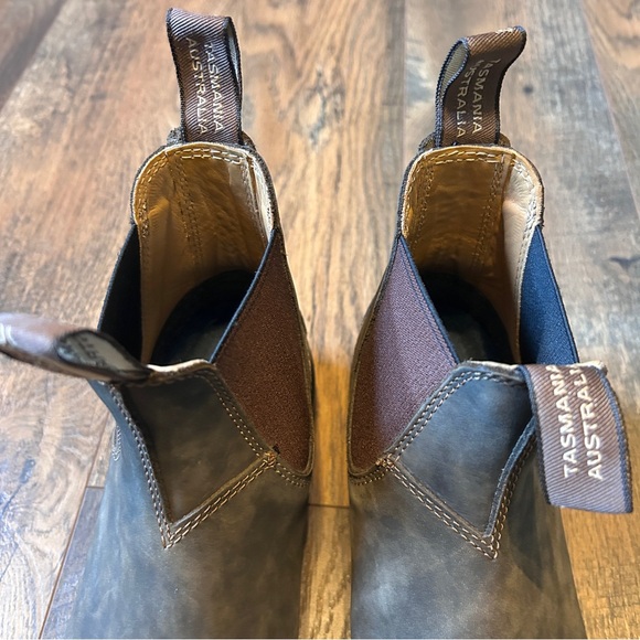 ~*~ Blundstone Classic Chelsea Boots Rustic Brown 9M ~*~ - Picture 4 of 7